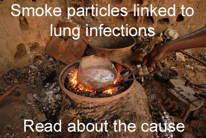 Smoke particles linked to lung infections